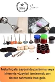 Premium 105 Parça Hobi Gravür Taşlama Ucu Mini Metal Ahşap Oyma Seti Parlatma Zımparalama Fırçalama - 4