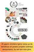 Premium 105 Parça Hobi Gravür Taşlama Ucu Mini Metal Ahşap Oyma Seti Parlatma Zımparalama Fırçalama - 5