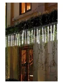 LIGHTINGX 8 Tüp Beyaz Meteor LED Işık Yağmur Işıkları Eklenebilir IP65 Dış Mekan Dekoratif Süs thumbnail 1