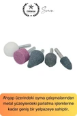 5 Parça Hobi Gravür Dremel Taşlama Ucu Mini Metal Ahşap Oyma Seti Parlatma Zımparalama Fırçalama - 2