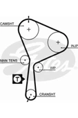 Gates 5552XS TRIGER KAYISI 132 DIS ( RENAULT   TRAFIC / OPEL   MOVANO II ) - 1