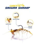 Caretta Sakura Shrimp 76mm 6,5gr Silikon Karides thumbnail 1