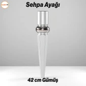 Elips Sehpa Ayağı 42 cm Plastik Gümüş Gri Masa Ayak Mutfak Sehpası Yemek Masası Mobilya Ayakları thumbnail 1