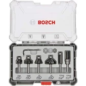 Bosch Pro Freze Seti Karışık 6 Parça 8 mm Şaftlı - 2