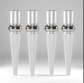 Elips 4 ADET Sehpa Ayağı 42 cm Plastik Gümüş Gri Masa Ayak Mutfak Sehpası Masası Mobilya Ayakları thumbnail 7