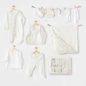 Nessiworld   AC25311 Newborn Chic Girl 10'Lu Hastane Çıkışı Ekru - 1