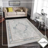 İpek Halı Safarin Koleksiyonu 7607A Gri 80 x 300 cm - 1
