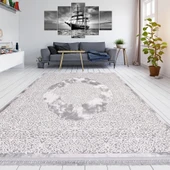 İpek Halı Blossom Koleksiyonu 13618 Gri 80 x 300 cm - 4