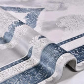 İpek Halı Blossom Koleksiyonu 13615 Mavi 80 x 300 cm - 3