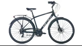 CARRARO ELITE 706 ERKEK ŞEHİR BİSİKLETİ 480H HD 28 JANT 21 VİTES MAT SİYAH GRİ KROM - 1