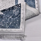 İpek Halı Blossom Koleksiyonu 13615 Mavi 80 x 300 cm - 4