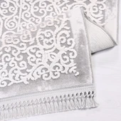 İpek Halı Blossom Koleksiyonu 13618 Gri 80 x 300 cm - 3