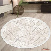 İpek Daire Halı Sardes Koleksiyonu 6111 Krem 200 x 200 cm Daire - 2