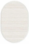 İpek Oval Halı Sardes Koleksiyonu 6113 Krem 100 x 300 Oval - 1
