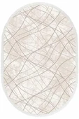 İpek Oval Halı Sardes Koleksiyonu 6111 Krem 100 x 300 Oval - 1