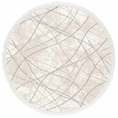 İpek Daire Halı Sardes Koleksiyonu 6111 Krem 200 x 200 cm Daire - 1