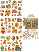 Capybara Capybara Sticker Şeffaf Sticker Kapibara Çanta Şeklinde Çıkartma- Maceralı thumbnail 1