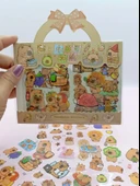 Capybara Capybara Sticker Şeffaf Sticker Kapibara Çanta Şeklinde Çıkartma- Maceralı thumbnail 2