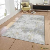 İpek Halı Kişiye Özel Ölçü Kesme Blossom Koleksiyonu 13408 Gri 80 x 500 cm - 2