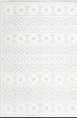 İpek Halı Kişiye Özel Ölçü Kesme Almond Koleksiyonu 11406 Beyaz 80 x 250 cm - 1