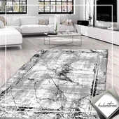 İpek Halı Kişiye Özel Ölçü Kesme Roxanne Koleksiyonu 17103 Gri 80 x 350 cm - 2