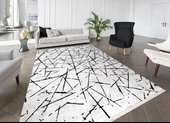 İpek Halı Kişiye Özel Ölçü Kesme Gordion Koleksiyonu 16104 Gri 80 x 400 cm - 2