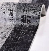İpek Halı Kişiye Özel Ölçü Kesme Roxanne Koleksiyonu 17107 Gri 80 x 600 cm - 2