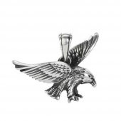 Kartal Tasarımlı 925 Ayar Gümüş Kolye Ucu thumbnail 1