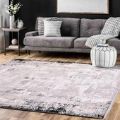 İpek Halı Kişiye Özel Ölçü Kesme Roxanne Koleksiyonu 17106 Gri 80 x 350 cm - 5