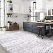 İpek Halı Kişiye Özel Ölçü Kesme Roxanne Koleksiyonu 17111 Gri 100 x 400 cm - 3
