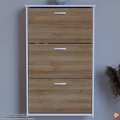 Modilayn WEST Asma Antre 72x116x26 cm’ lik 3 Düşer Kapak 6 Göz Bölmeli Ayakkabılık - 4