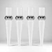 Elips 4 ADET Sehpa Ayağı 42 cm Plastik Beyaz Masa Ayak Mutfak Sehpası Masası Mobilya Ayakları thumbnail 6