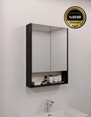 Lotus MDF 2 Kapaklı Aynalı Banyo Dolabı Lavabo Üstü Dolap Çok Amaçlı Banyo Dolabı - 10