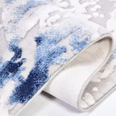 İpek Halı Yolluk Halısı 100x300 Safarin 7643A Mavi - 3