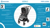 Maxi-Cosi Leona2-Pebble S Tek Elle Katlanabilen Ultra Kompakt Çift Yönlü Seyahat Sistem Bebek Arabası Black - 4