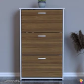 Modilayn WEST Antre 72x116x26 cm’ lik 3 Düşer Kapak 6 Göz Bölmeli Ayakkabılık - 4