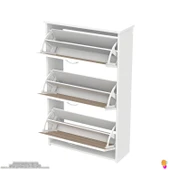 Modilayn WEST Antre 72x116x26 cm’ lik 3 Düşer Kapak 6 Göz Bölmeli Ayakkabılık thumbnail 7