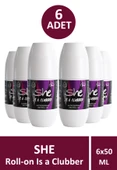 She Clubber Kadın Roll-On 50 ml 6 Adet - 1