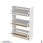 Modilayn WEST Antre 72x116x26 cm’ lik 3 Düşer Kapak 6 Göz Bölmeli Ayakkabılık - 7