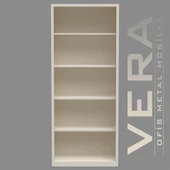 Raflı Çelik Dosya Dolabı Kütüphane Kapısız 80X50X195 Raflı Metal Dolap Ofis Dolapları Arşiv , Garaj , Bahçe , Kiler , Ba - 1