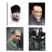 Keskin Color Atatürk Defter PP Kapak Kareli A4 80 Yaprak 327922-99 thumbnail 2