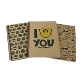 Mynote Smıley Kraft Kapak A4 100Yp Çizgili Defter 1001-Ç - 1