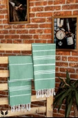Pega Sultan Peştamal 90x170 cm %100 Koton Benetton Yeşili Plaj Havlusu - 2