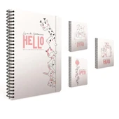 Gıpta White Notebook A4 Spiralli Karton Kapak Defter Kareli 100Yp 4340 - 1