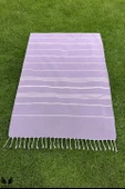 Pega Sultan Peştamal 90x170 cm %100 Koton Lila Plaj Havlusu - 5
