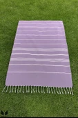 Pega Sultan Peştamal 90x170 cm %100 Koton Mor Plaj Havlusu - 5
