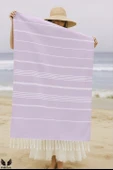 Pega Sultan Peştamal 90x170 cm %100 Koton Lila Plaj Havlusu - 4
