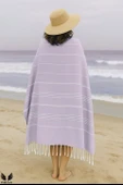 Pega Sultan Peştamal 90x170 cm %100 Koton Lila Plaj Havlusu - 3
