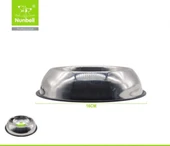 Nunbell Çelik Oval Mama ve Su Kabı 16 cm - 1