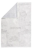 Novo Home Halı Kişiye Özel Ölçü Yolluk Halısı 80x550 Lotus LTS0312 Mavi - 3